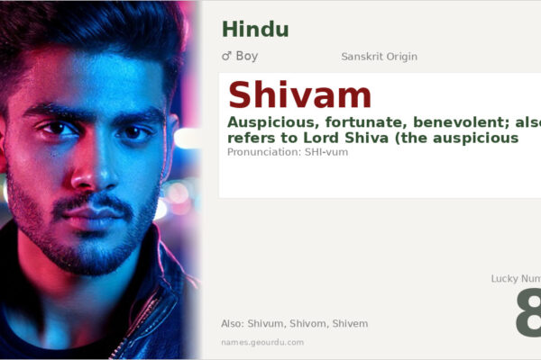 Shivam Name Meaning — Sanskrit Origin, Hindu Boy Name & Details (2025)