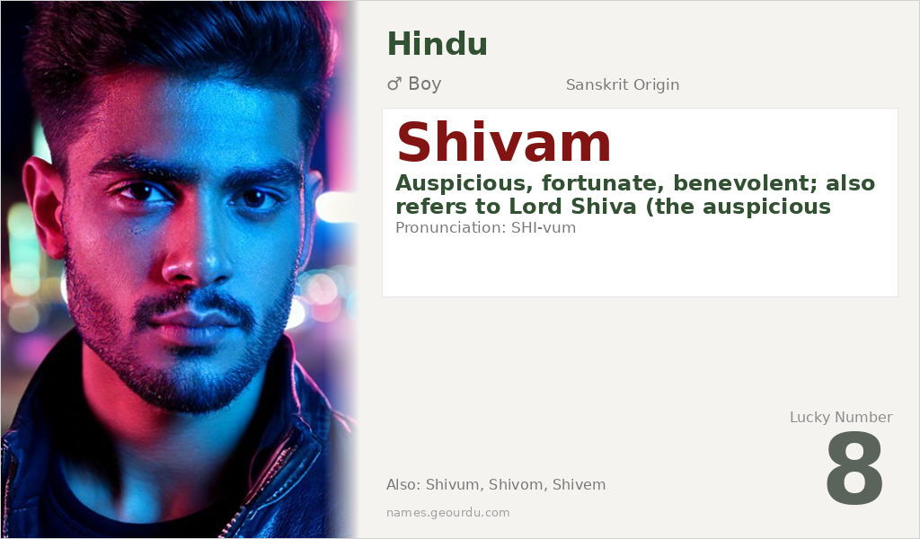 Shivam Name Meaning and Details