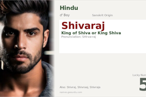 Shivaraj Meaning — Origin, Gender & Details (2025)