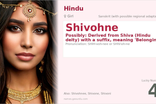 Shivohne Meaning — Origin, Gender & Details (2025)
