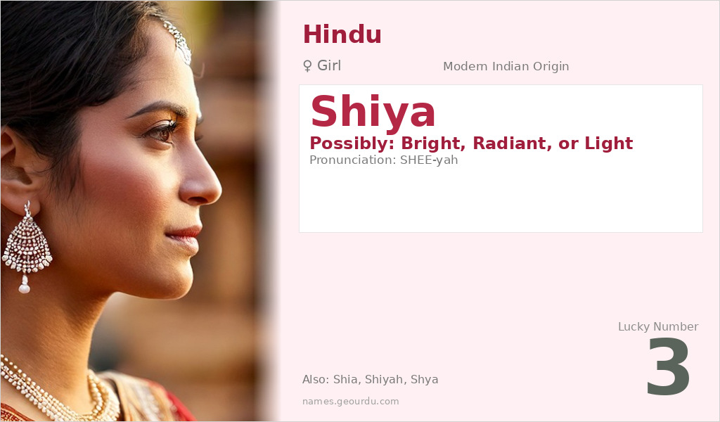 Shiya Name Meaning and Details