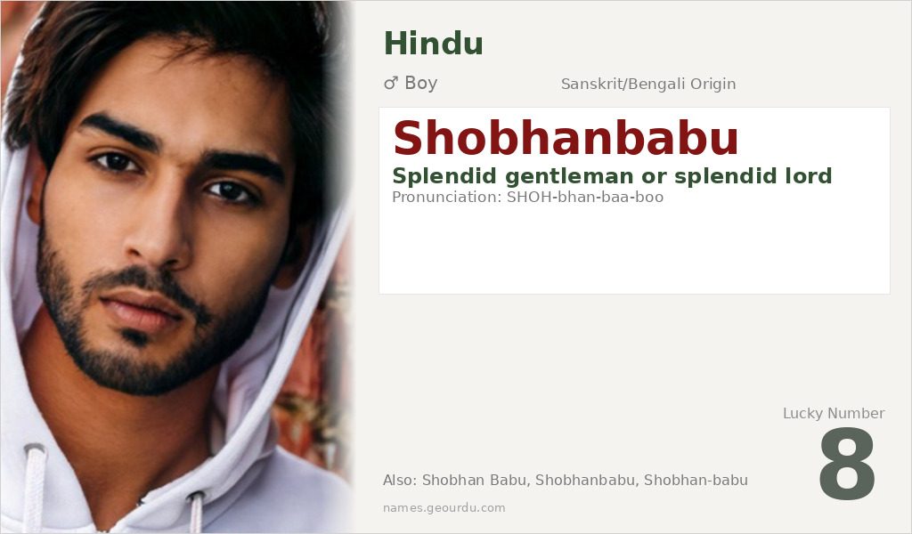 Shobhanbabu Name Meaning and Details