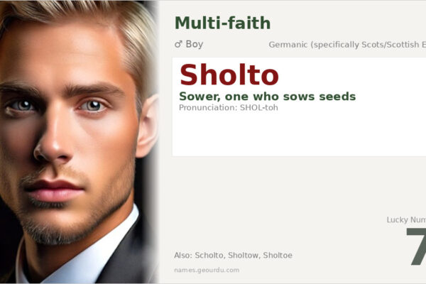 Sholto Name Meaning — Scottish Origin, Boy Name & History (2025)