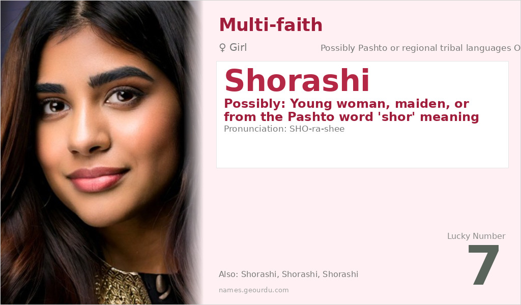 Shorashi Name Meaning and Details