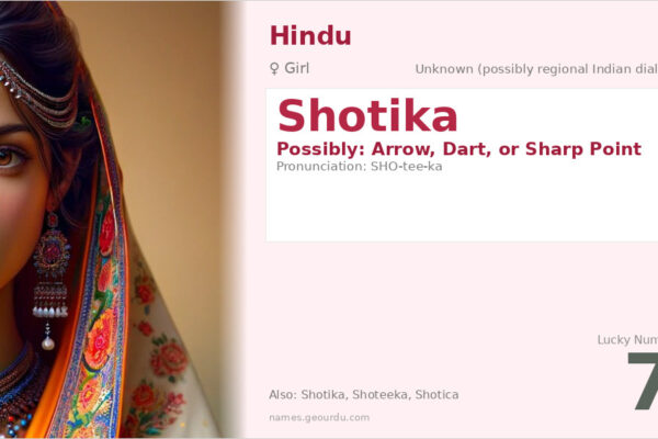 Shotika Name Meaning — Origin, Gender & Details (2025)