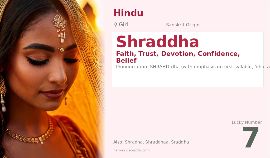Shraddha Name Meaning and Details