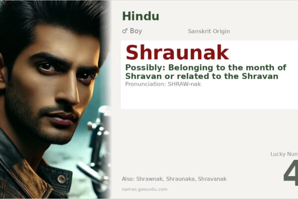 Shraunak Name Meaning — Hindu Boy Name Origin & Details (2025)