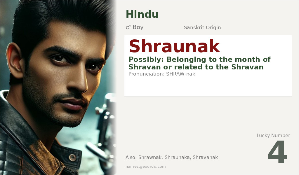 Shraunak Name Meaning and Details