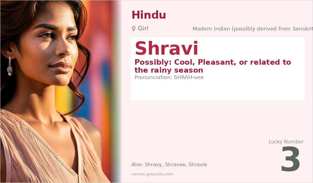 Shravi Name Meaning and Details