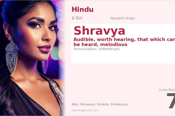 Shravya Name Meaning — Sanskrit Origin, Girl Name & Details (2025)