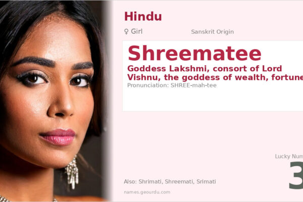 Shreematee Name Meaning — Goddess Lakshmi, Origin & Details (2025)