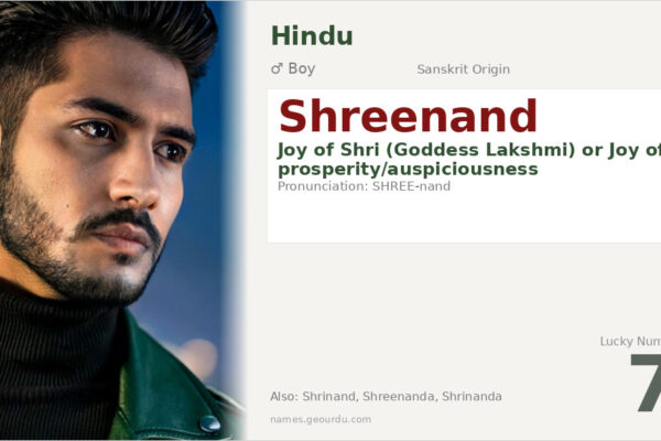 Shreenand Meaning — Sanskrit Origin, Boy Name & Details (2025)