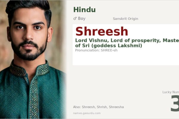 Shreesh Name Meaning — Sanskrit Origin, Boy Name & Vishnu Connection (2025)