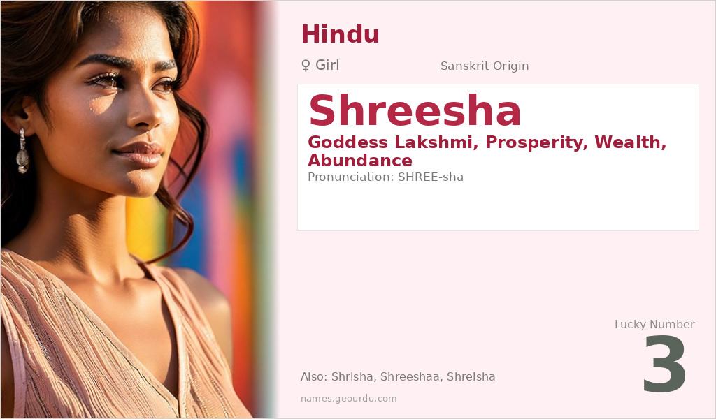 Shreesha Name Meaning and Details