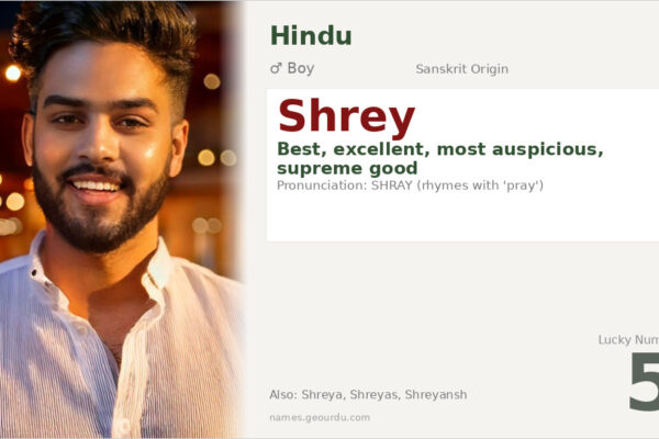 Shrey Name Meaning — Sanskrit Origin, Boy Name & Details (2025)