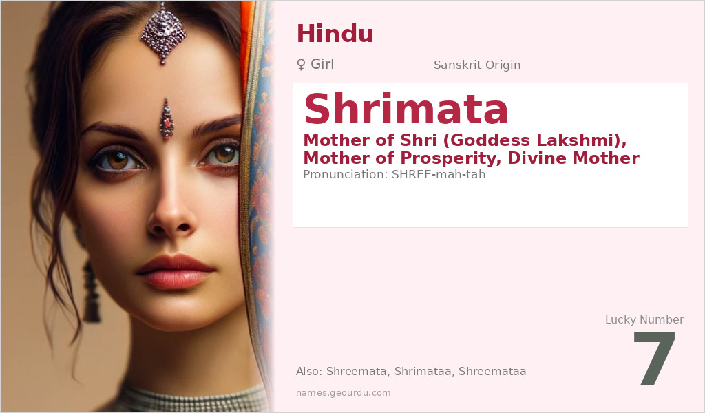 Shrimata Name Meaning and Details