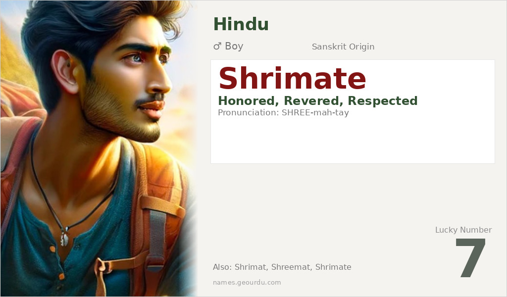 Shrimate Name Meaning and Details