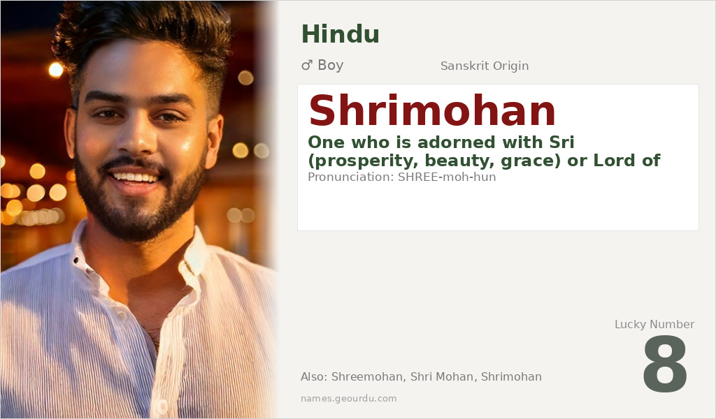 Shrimohan Name Meaning and Details