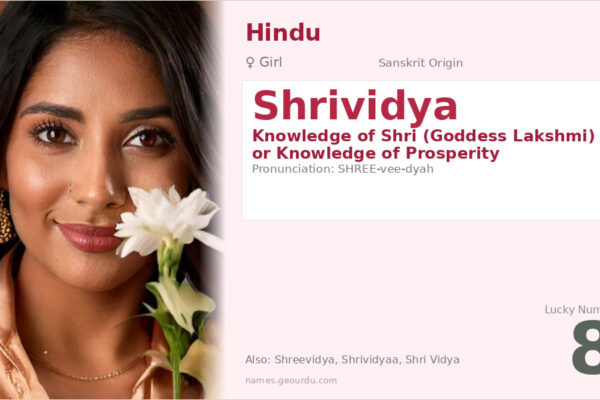 Shrividya Meaning — Sanskrit Origin, Girl Name & Details (2025)