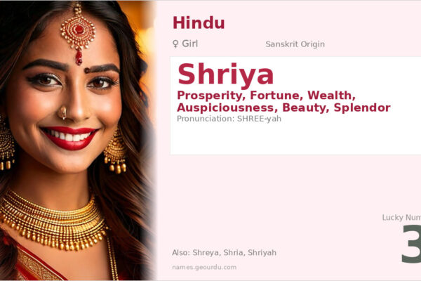 Shriya Name Meaning — Sanskrit Origin, Girl Name & Details (2025)