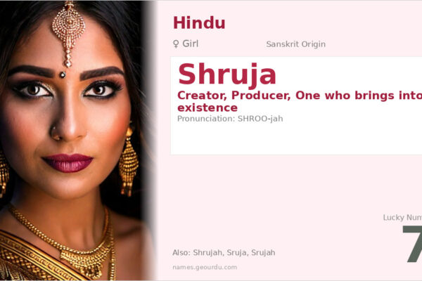 Shruja Name Meaning — Sanskrit Origin, Girl Name & Details (2025)