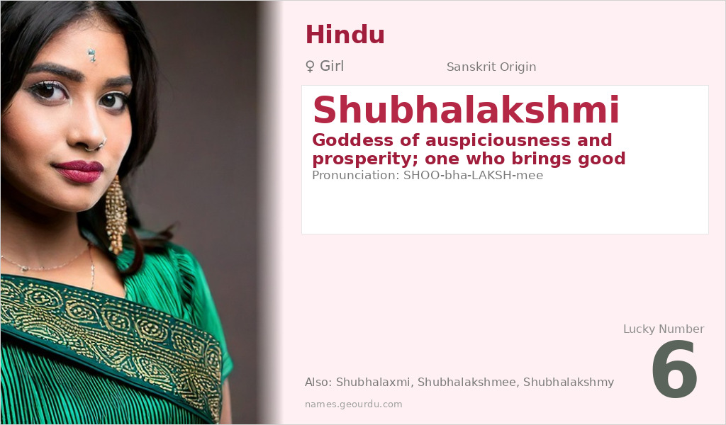 Shubhalakshmi Name Meaning and Details