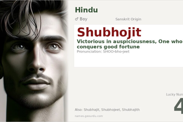 Shubhojit Name Meaning — Sanskrit Origin, Boy Name & Details (2025)