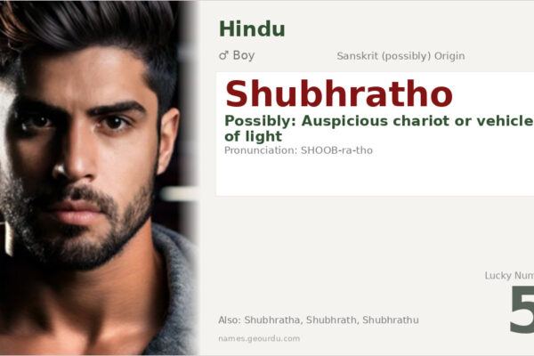 Shubhratho Name Meaning — Origin, Gender & Details (2025)