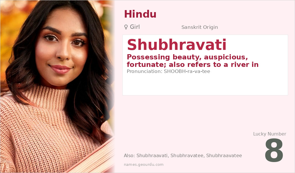 Shubhravati Name Meaning and Details