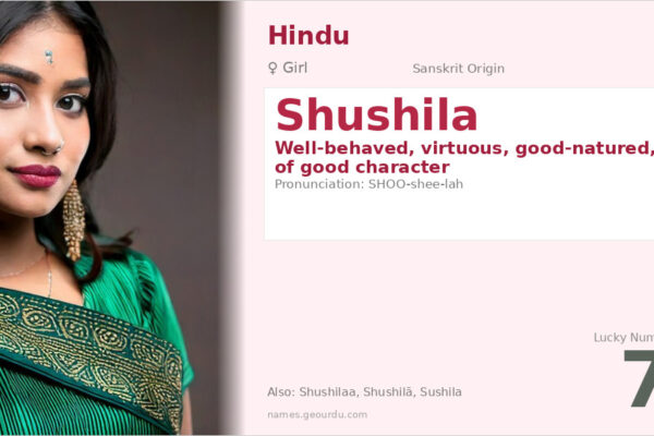 Shushila Name Meaning — Sanskrit Origin, Girl Name & Details (2025)