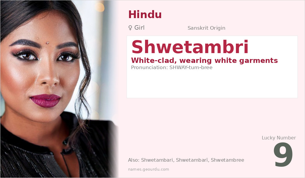 Shwetambri Name Meaning and Details