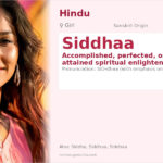 Siddhaa Name Meaning and Details