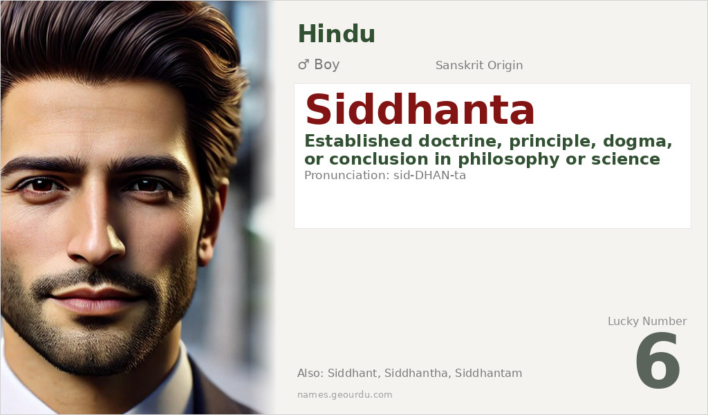Siddhanta Name Meaning and Details
