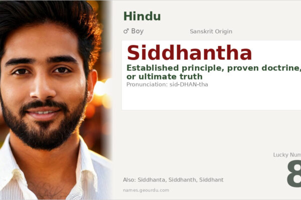 Siddhantha Meaning — Sanskrit Origin, Boy Name & Details (2025)