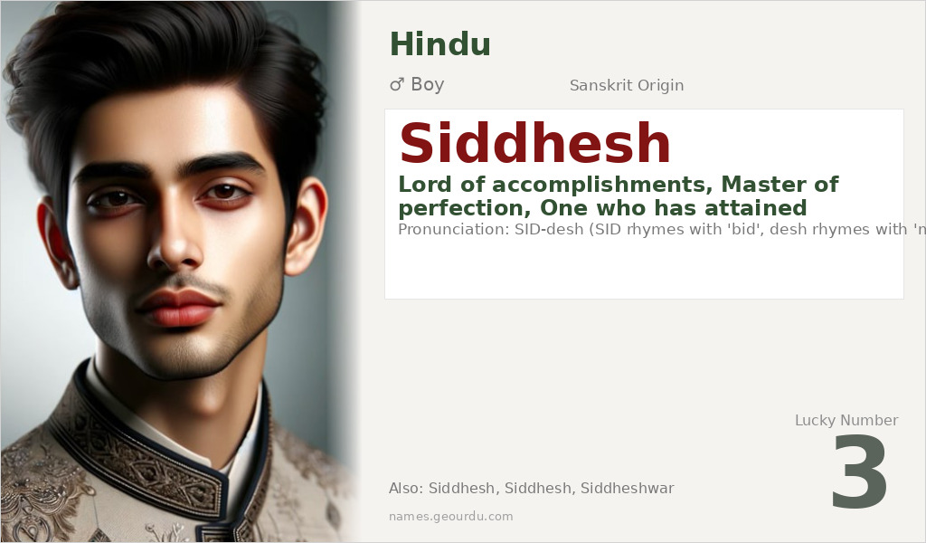 Siddhesh Name Meaning and Details