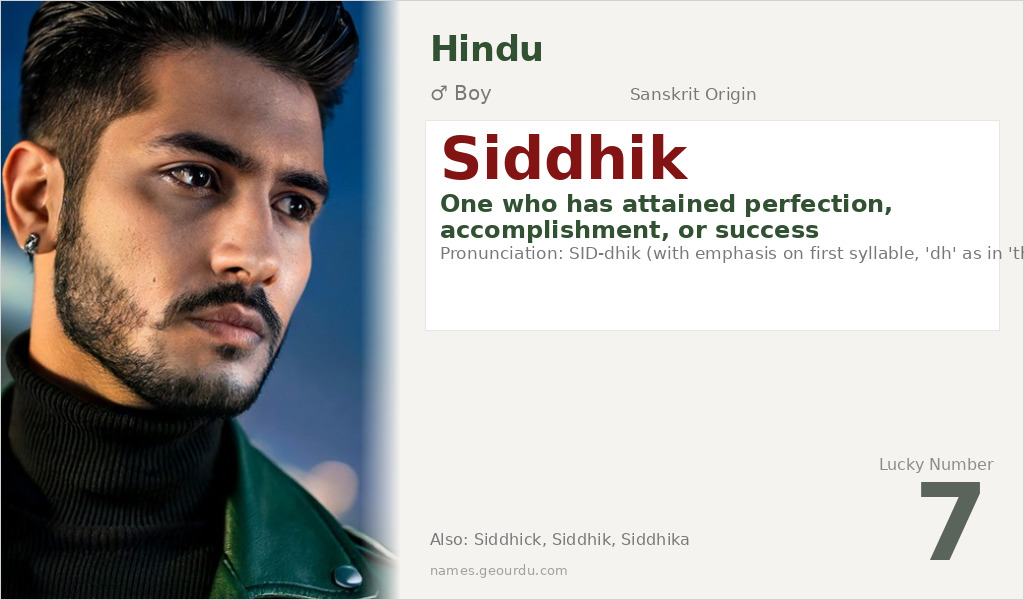 Siddhik Name Meaning and Details