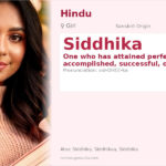 Siddhika Name Meaning and Details