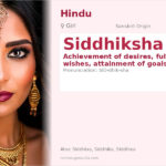 Siddhiksha Name Meaning and Details