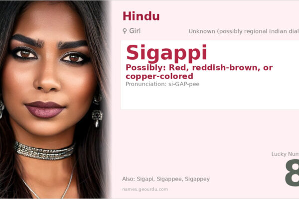 Sigappi Name Meaning — Origin, Gender & Details (2025)