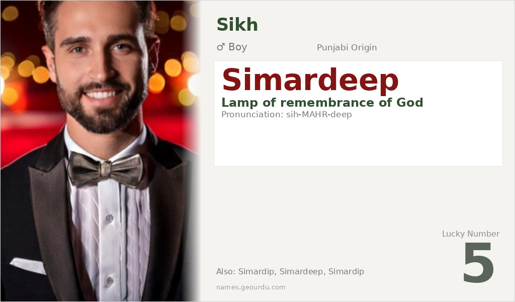 Simardeep Name Meaning and Details