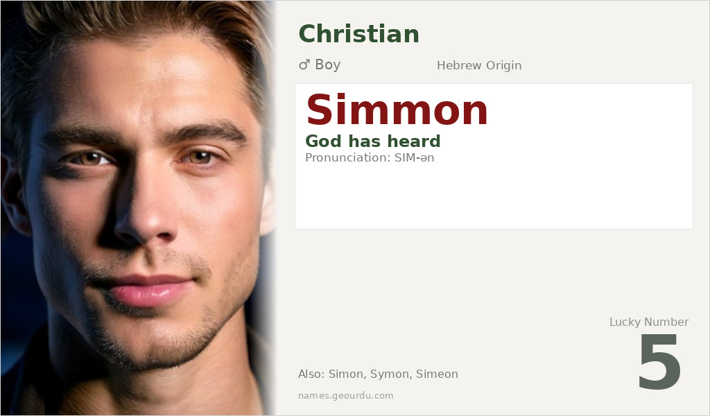 Simmon Name Meaning and Details