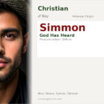 Simmon Name Meaning and Details