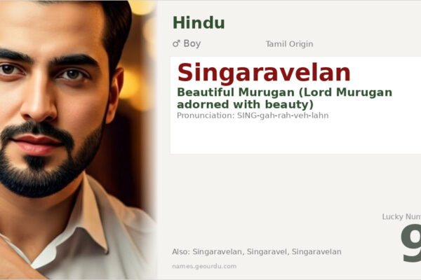 Singaravelan Name Meaning — Tamil Origin, Boy Name & Details (2025)