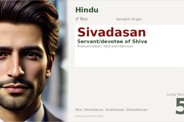 Sivadasan Meaning — Sanskrit Origin, Boy Name & Details (2025)