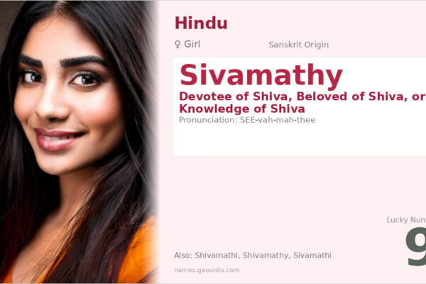 Sivamathy Name Meaning — Origin, Gender & Details (2025)
