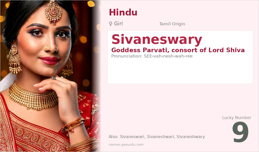 Sivaneswary Name Meaning and Details