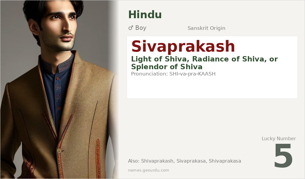 Sivaprakash Name Meaning and Details