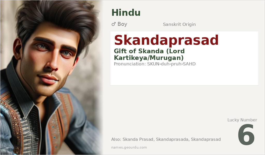 Skandaprasad Name Meaning and Details