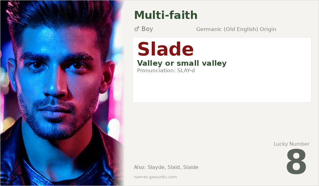 Slade Name Meaning and Details