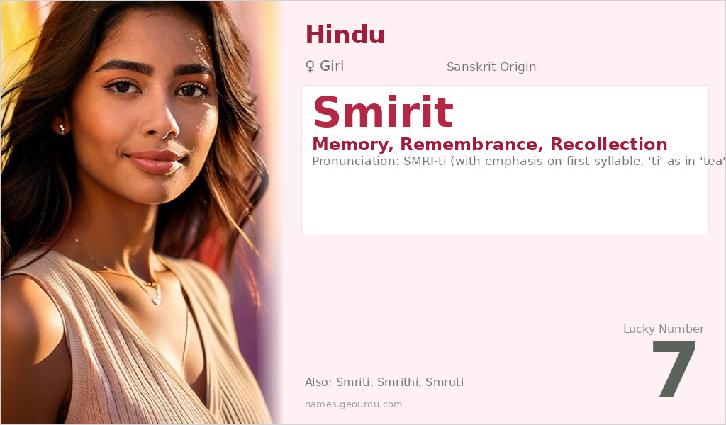 Smirit Name Meaning and Details